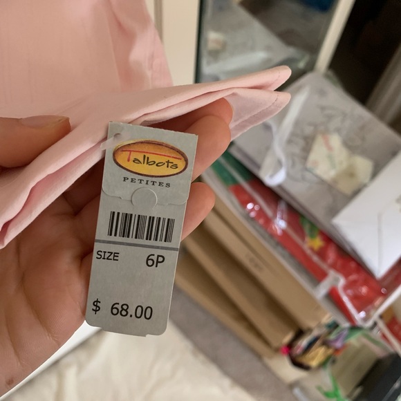 Talbots Pink Button Up Blouse - Picture 4 of 6